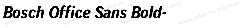 Bosch Office Sans Bold字体转换